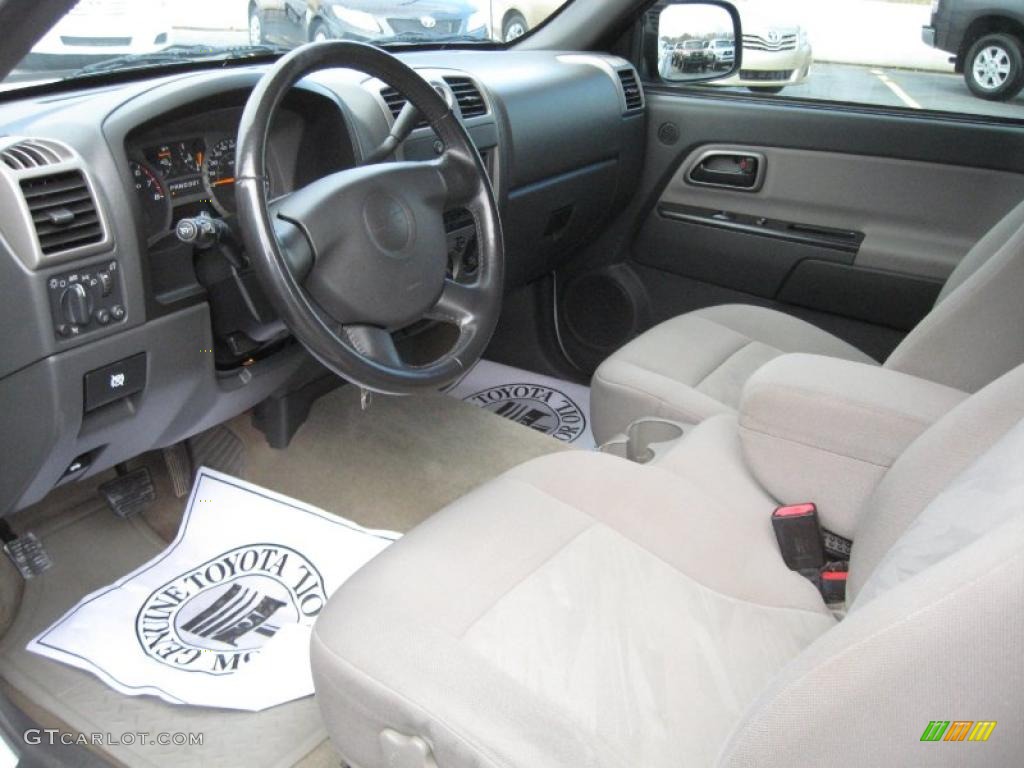 Medium Dark Pewter Interior 2005 Chevrolet Colorado LS Extended Cab Photo #40701765
