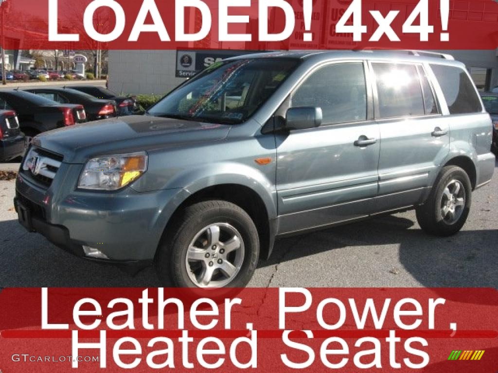 2006 Pilot EX-L 4WD - Steel Blue Metallic / Gray photo #1