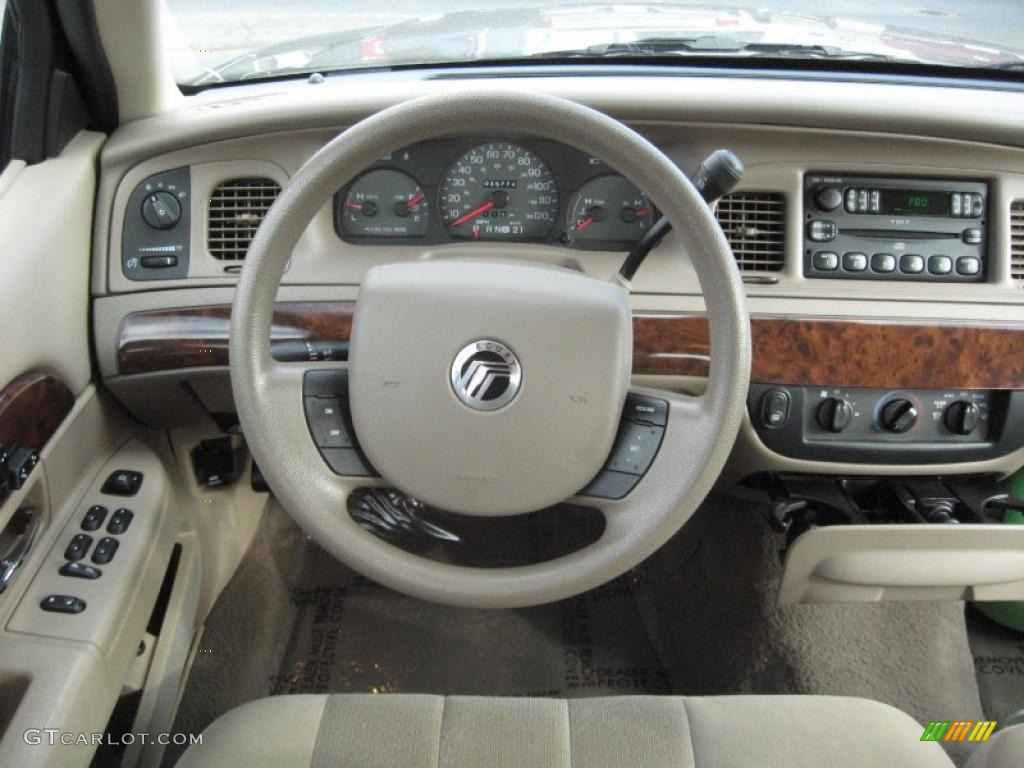 2005 Mercury Grand Marquis GS Medium Parchment Dashboard Photo #40702865