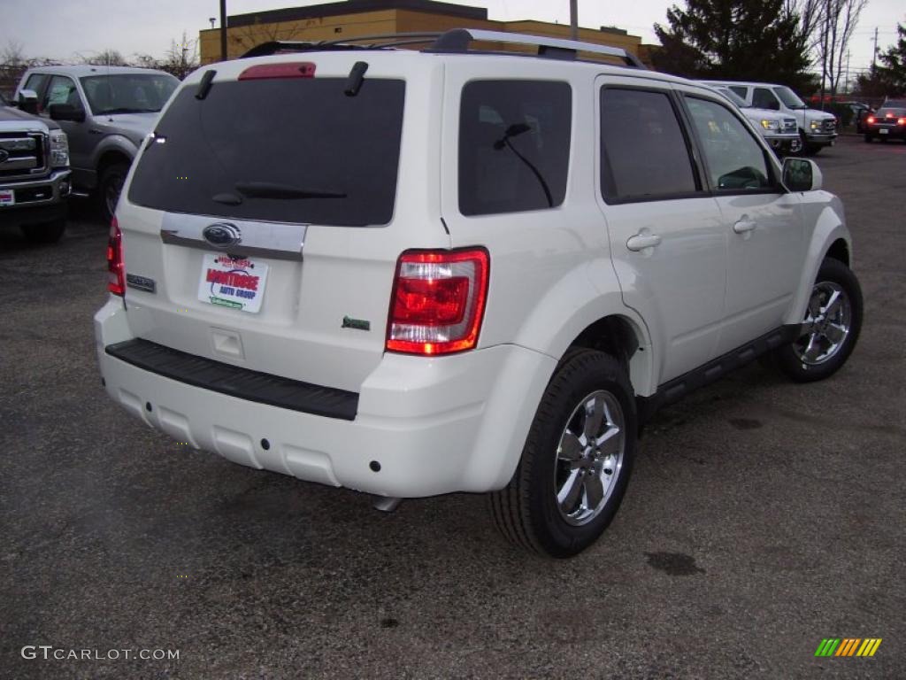 2011 Escape Limited V6 4WD - White Suede / Charcoal Black photo #5