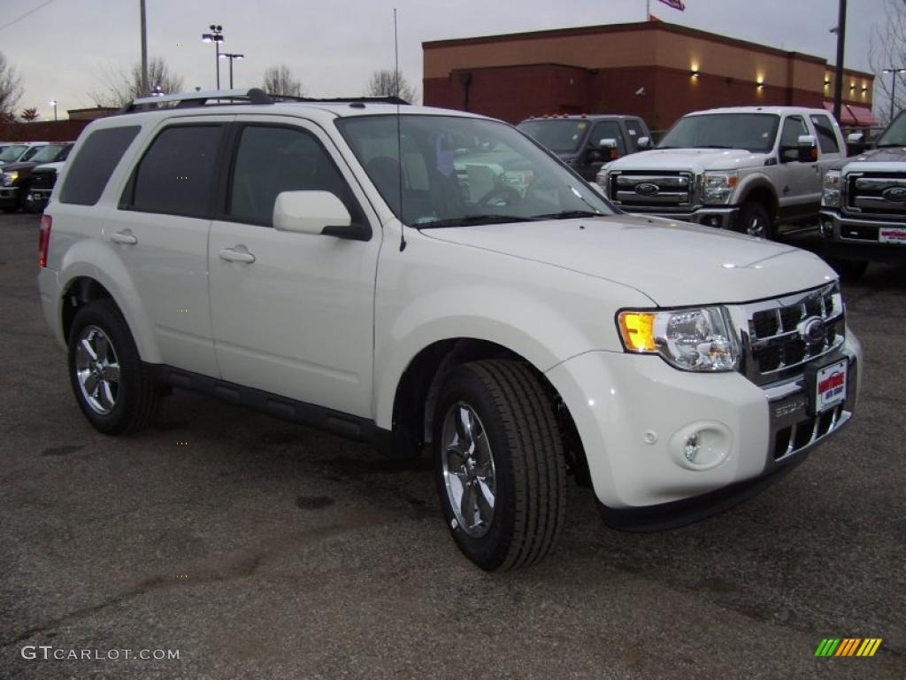 2011 Escape Limited V6 4WD - White Suede / Charcoal Black photo #7