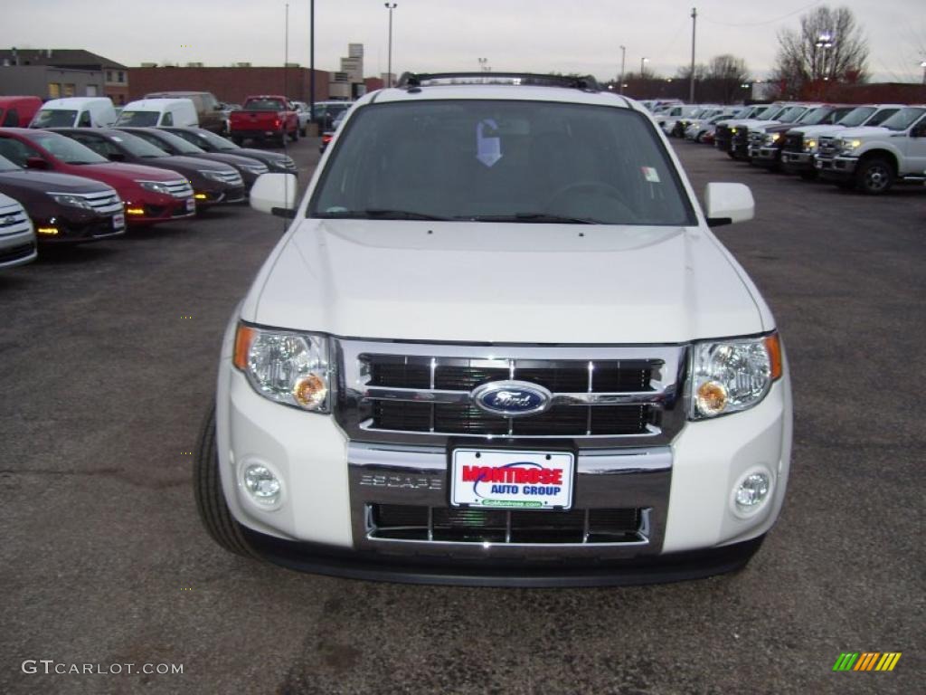 2011 Escape Limited V6 4WD - White Suede / Charcoal Black photo #8