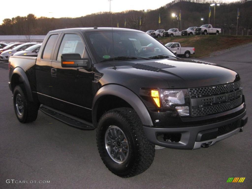 2010 F150 SVT Raptor SuperCab 4x4 - Tuxedo Black / Raptor Black photo #4