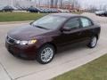 2011 Dark Cherry Kia Forte EX  photo #3