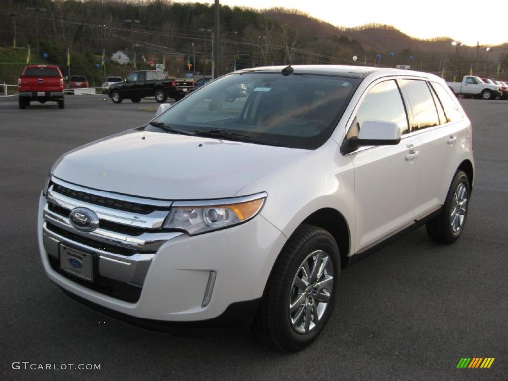 White Platinum Tri-Coat 2011 Ford Edge Limited AWD Exterior Photo #40705717