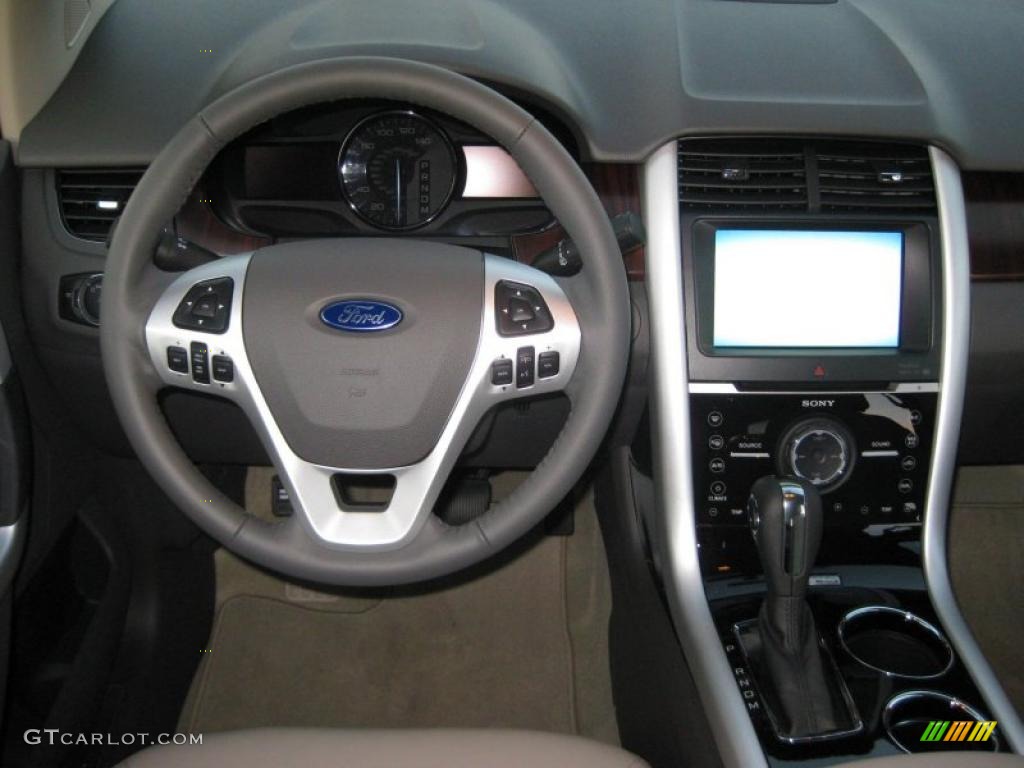 2011 Ford Edge Limited AWD Medium Light Stone Dashboard Photo #40706001