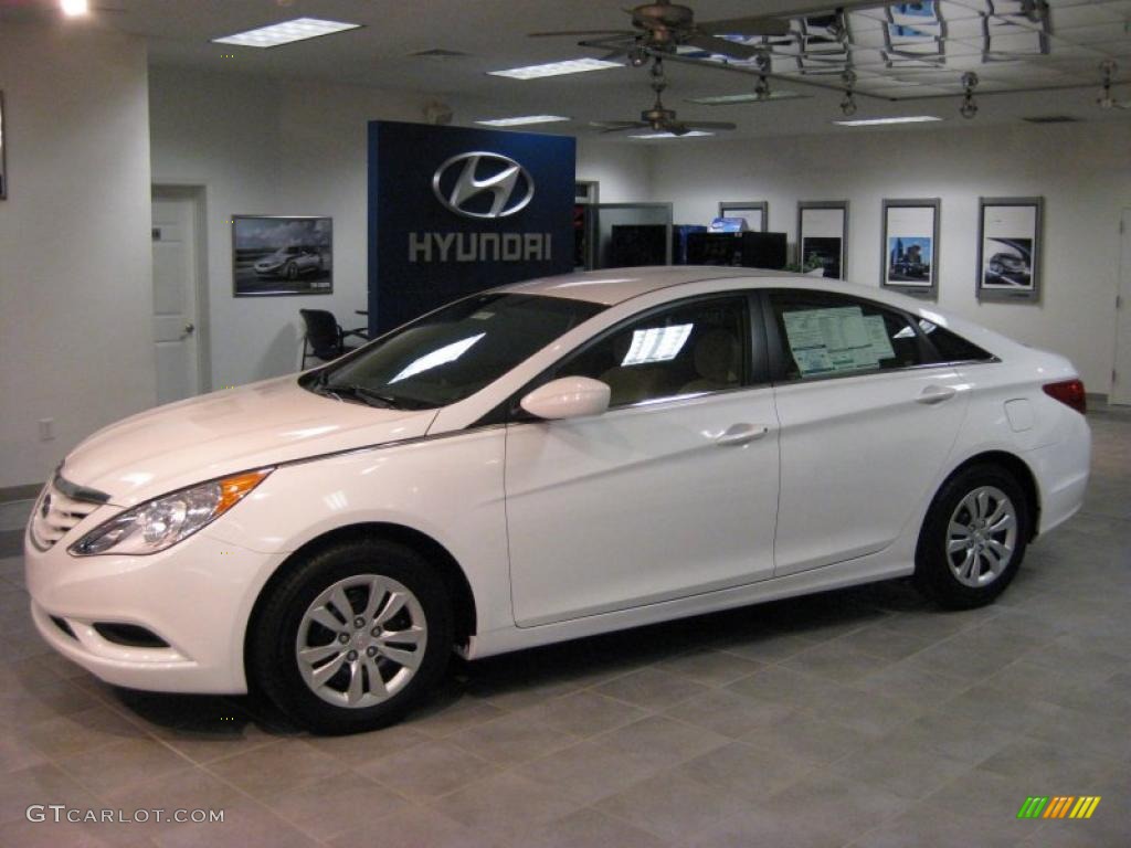 2011 Sonata GLS - Pearl White / Camel photo #1