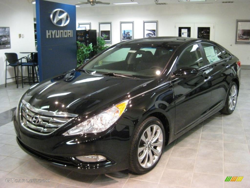 Midnight Black 2011 Hyundai Sonata SE 2.0T Exterior Photo #40706869