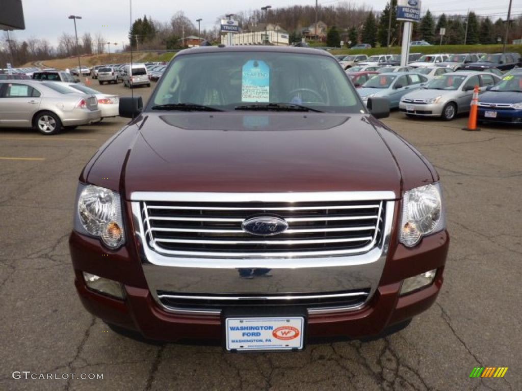 2010 Explorer XLT 4x4 - Dark Copper Metallic / Black photo #7