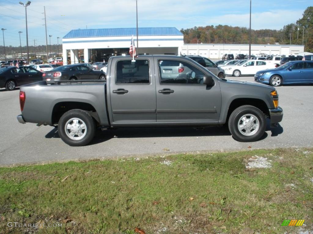 Dark Gray Metallic 2008 Chevrolet Colorado LT Crew Cab Exterior Photo #40708469