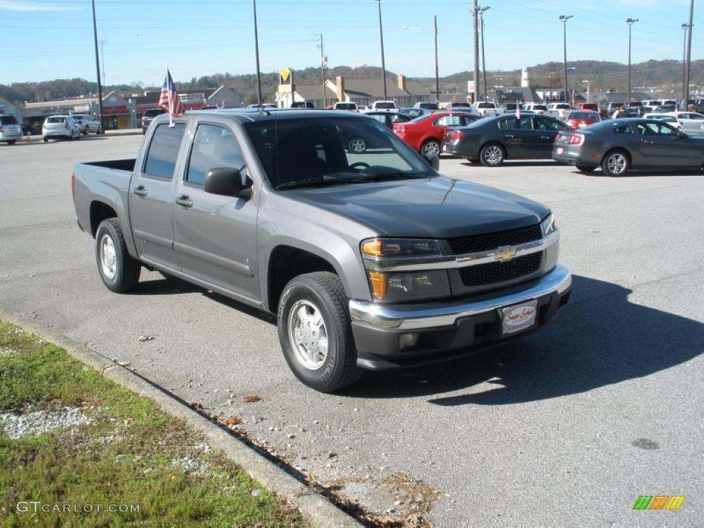 Dark Gray Metallic 2008 Chevrolet Colorado LT Crew Cab Exterior Photo #40708489