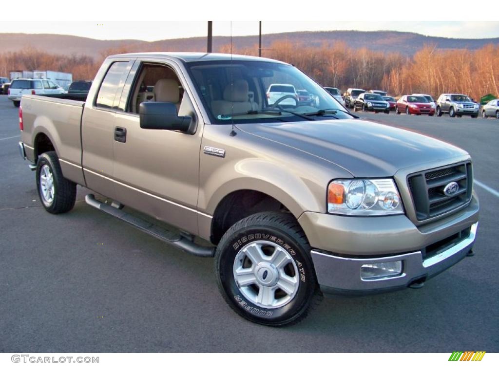2004 F150 XLT SuperCab 4x4 - Arizona Beige Metallic / Tan photo #3