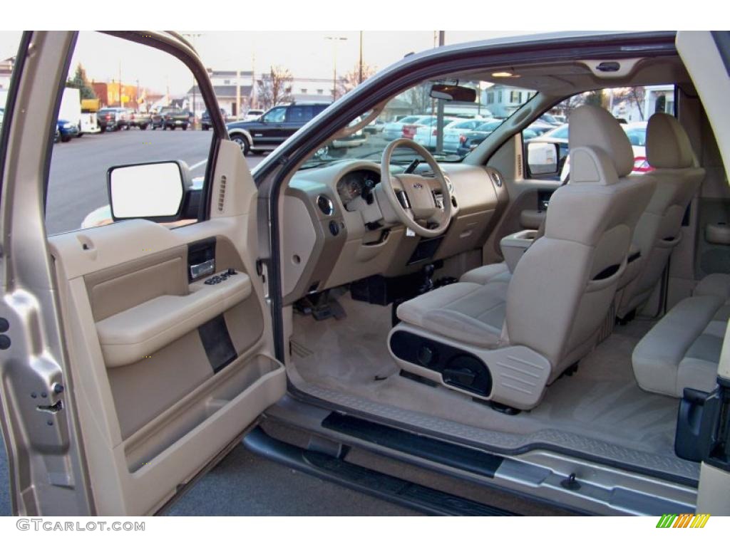 2004 F150 XLT SuperCab 4x4 - Arizona Beige Metallic / Tan photo #11