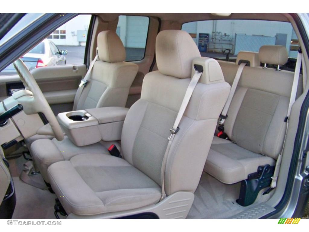 2004 F150 XLT SuperCab 4x4 - Arizona Beige Metallic / Tan photo #12