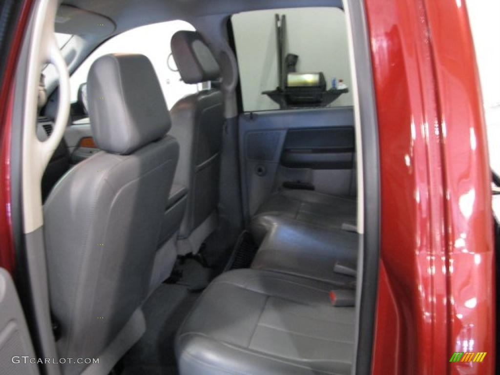 2007 Ram 3500 Laramie Quad Cab 4x4 - Inferno Red Crystal Pearl / Medium Slate Gray photo #6