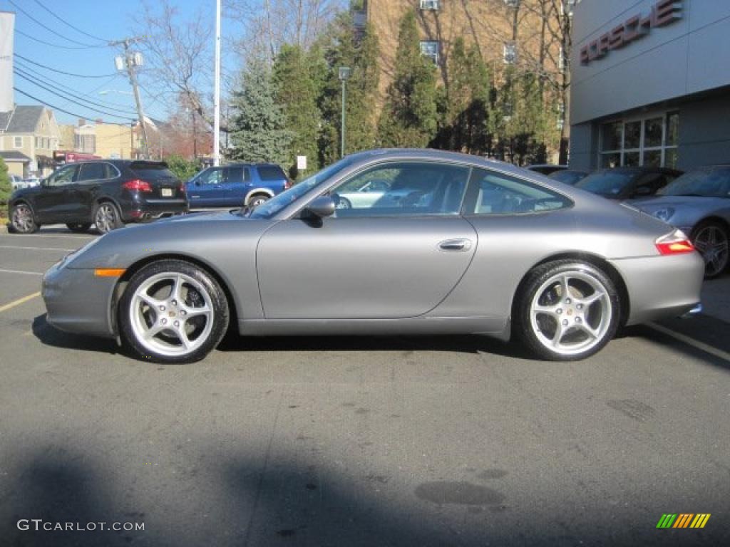 Seal Grey Metallic 2003 Porsche 911 Carrera Coupe Exterior Photo #40713086