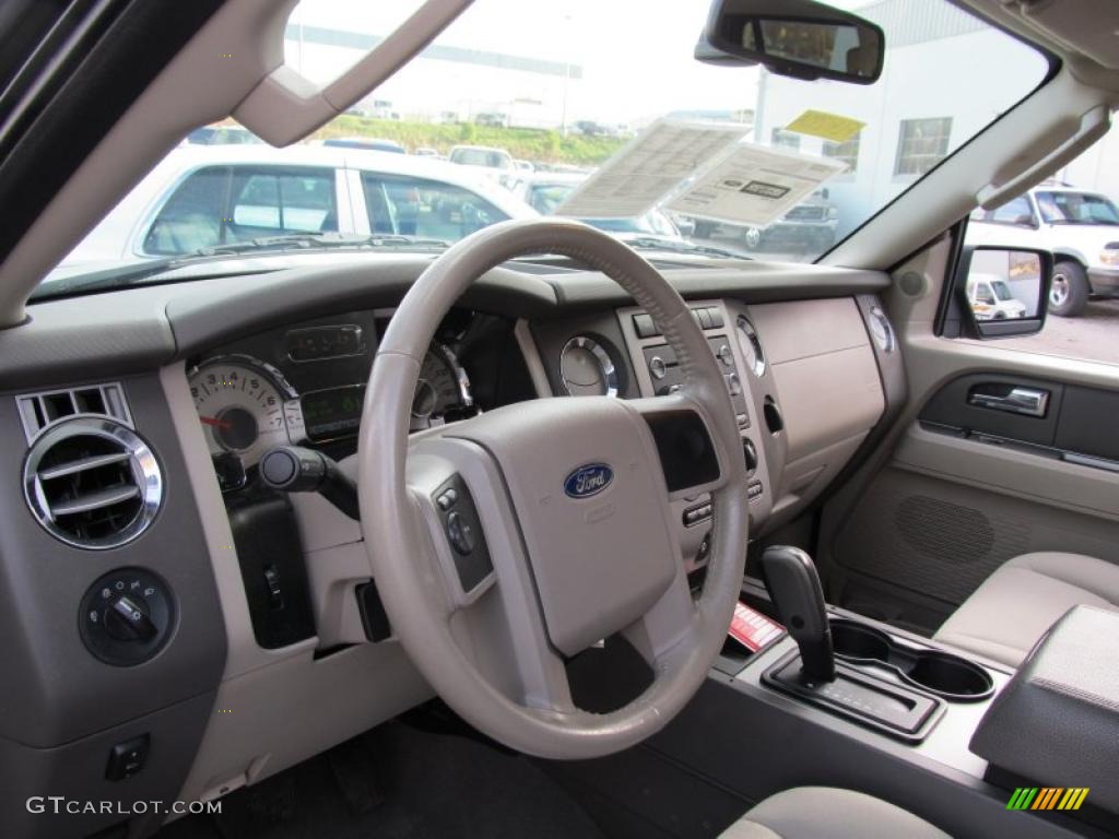 Stone Interior 2008 Ford Expedition EL XLT 4x4 Photo #40713366