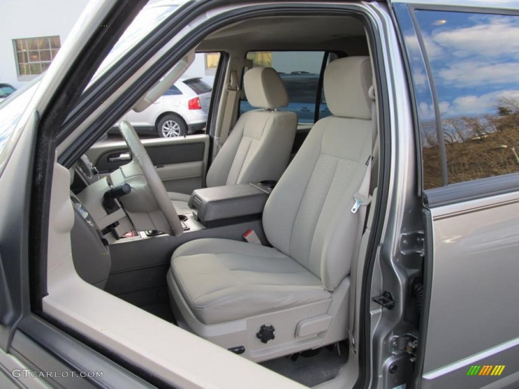 Stone Interior 2008 Ford Expedition EL XLT 4x4 Photo #40713398