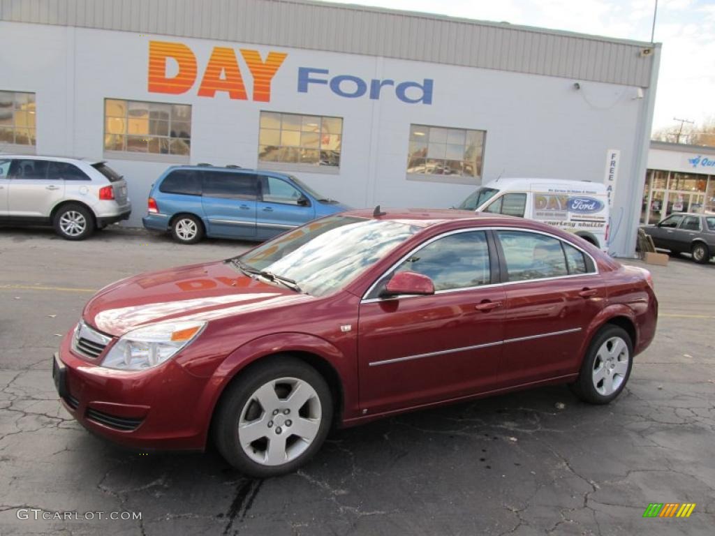 2008 Aura XE - Red Jewel / Gray photo #1
