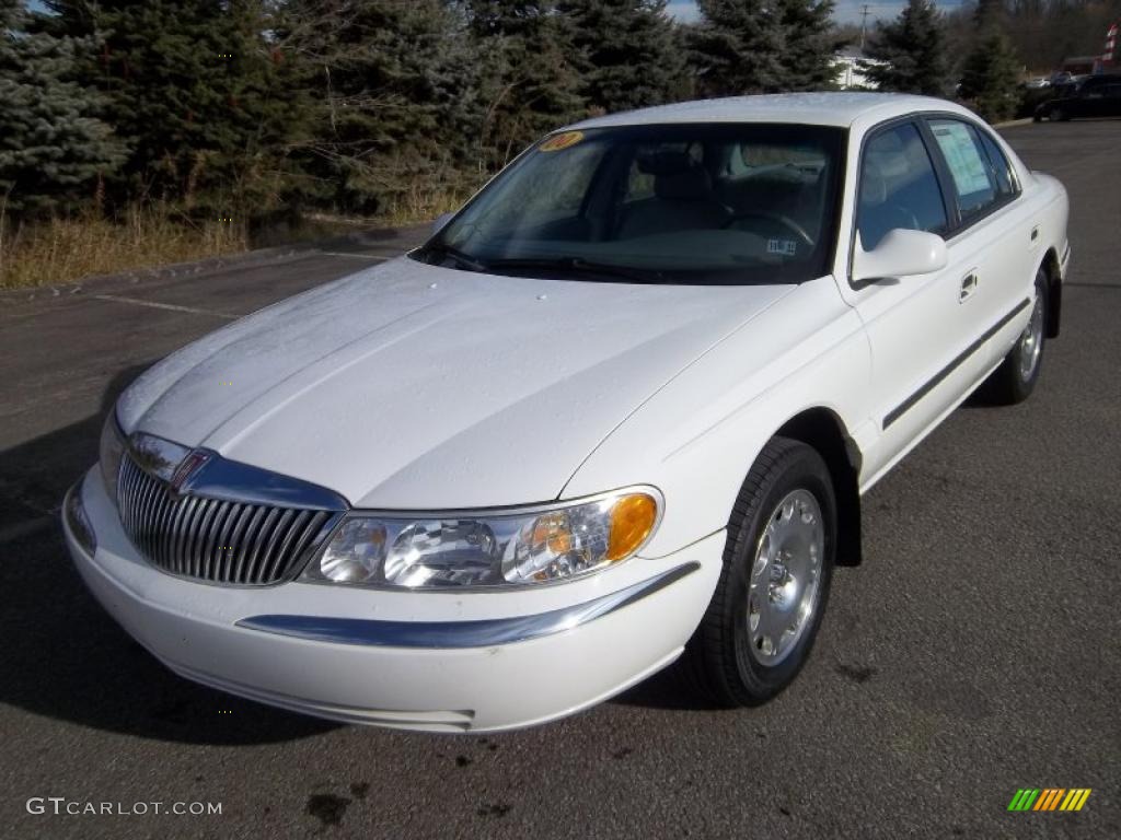 Vibrant White Lincoln Continental