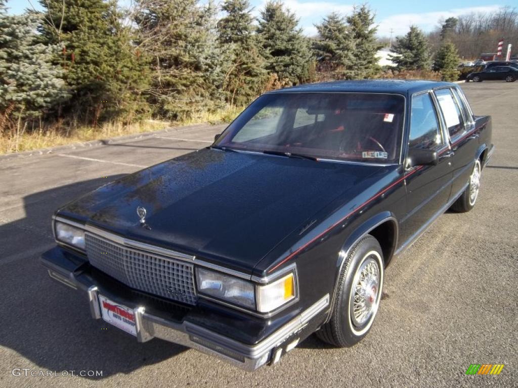 Black 1987 Cadillac Fleetwood D'Elegance Exterior Photo #40714262