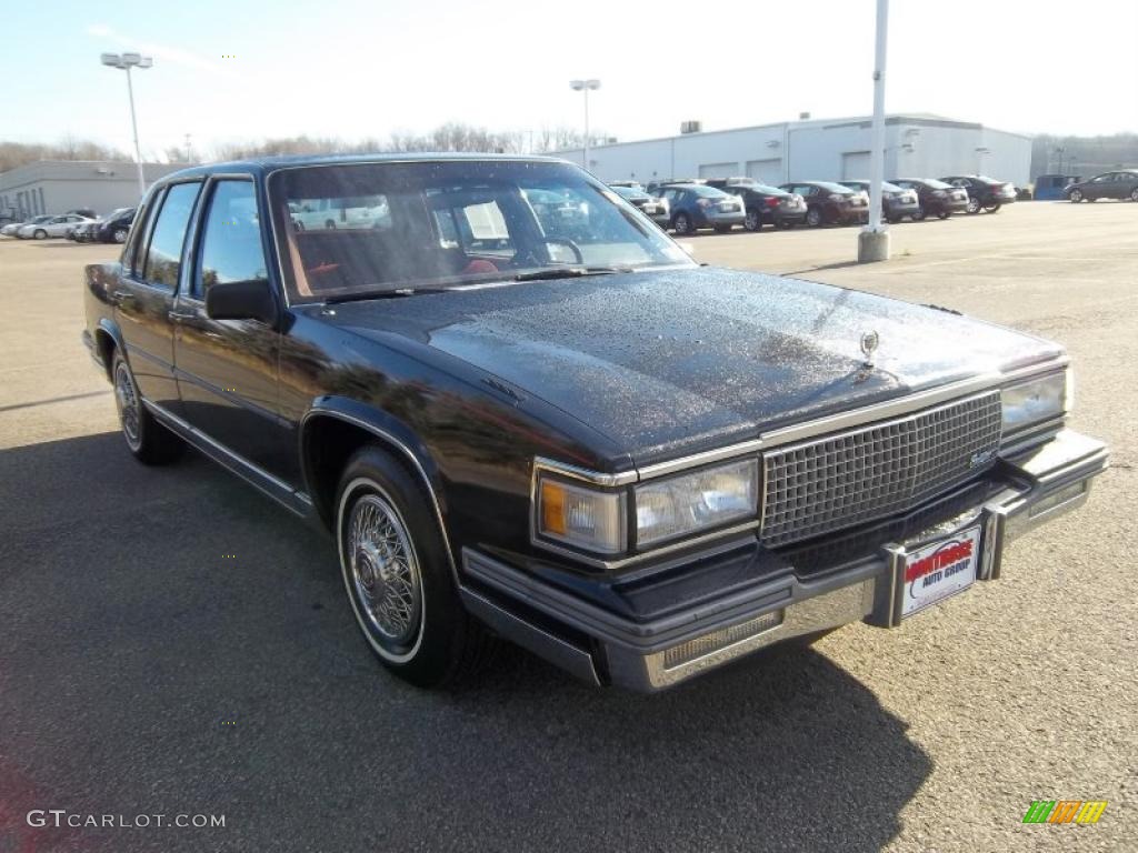 Black 1987 Cadillac Fleetwood D'Elegance Exterior Photo #40714298