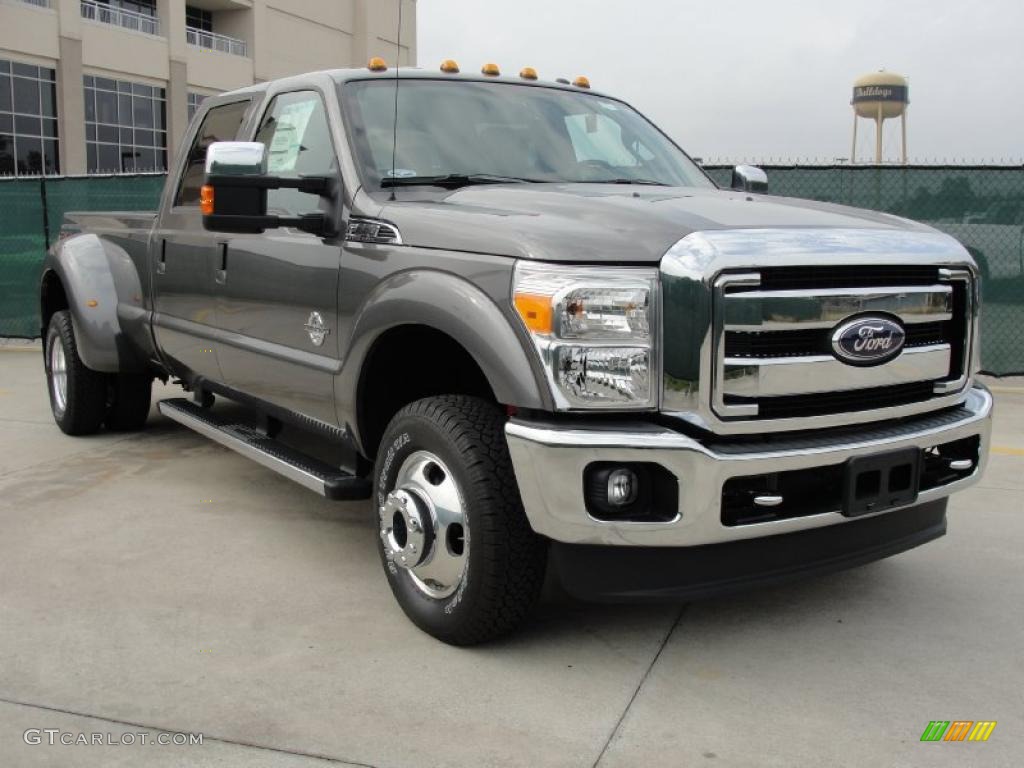 Sterling Gray Metallic 2011 Ford F350 Super Duty XLT Crew Cab 4x4 Dually Exterior Photo #40715098