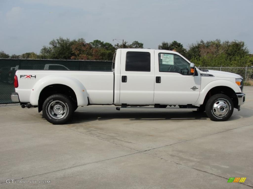 Oxford White 2011 Ford F350 Super Duty XLT Crew Cab 4x4 Dually Exterior Photo #40715706