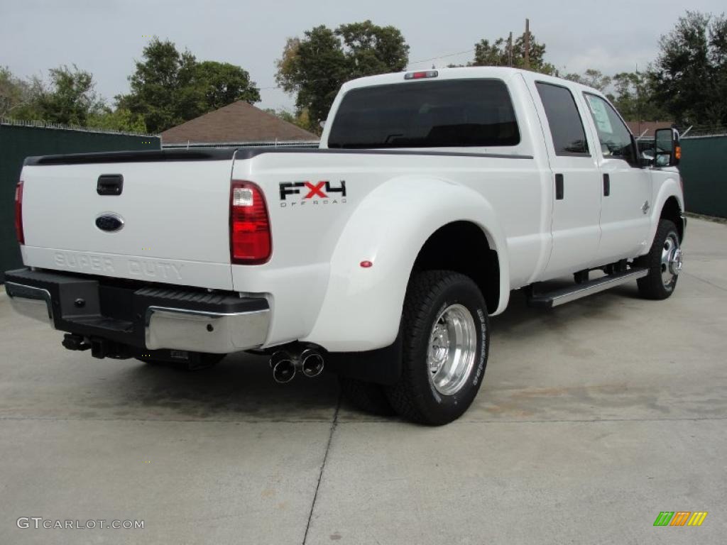 Oxford White 2011 Ford F350 Super Duty XLT Crew Cab 4x4 Dually Exterior Photo #40715718