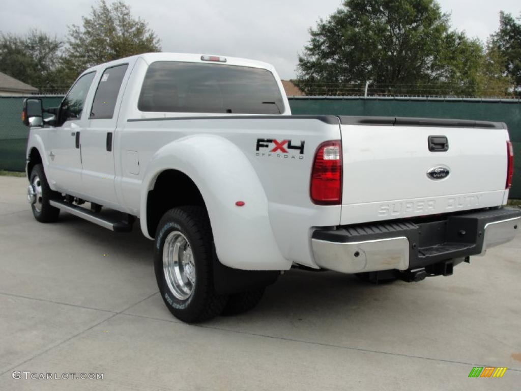 Oxford White 2011 Ford F350 Super Duty XLT Crew Cab 4x4 Dually Exterior Photo #40715747