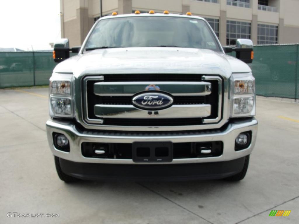 Oxford White 2011 Ford F350 Super Duty XLT Crew Cab 4x4 Dually Exterior Photo #40715794