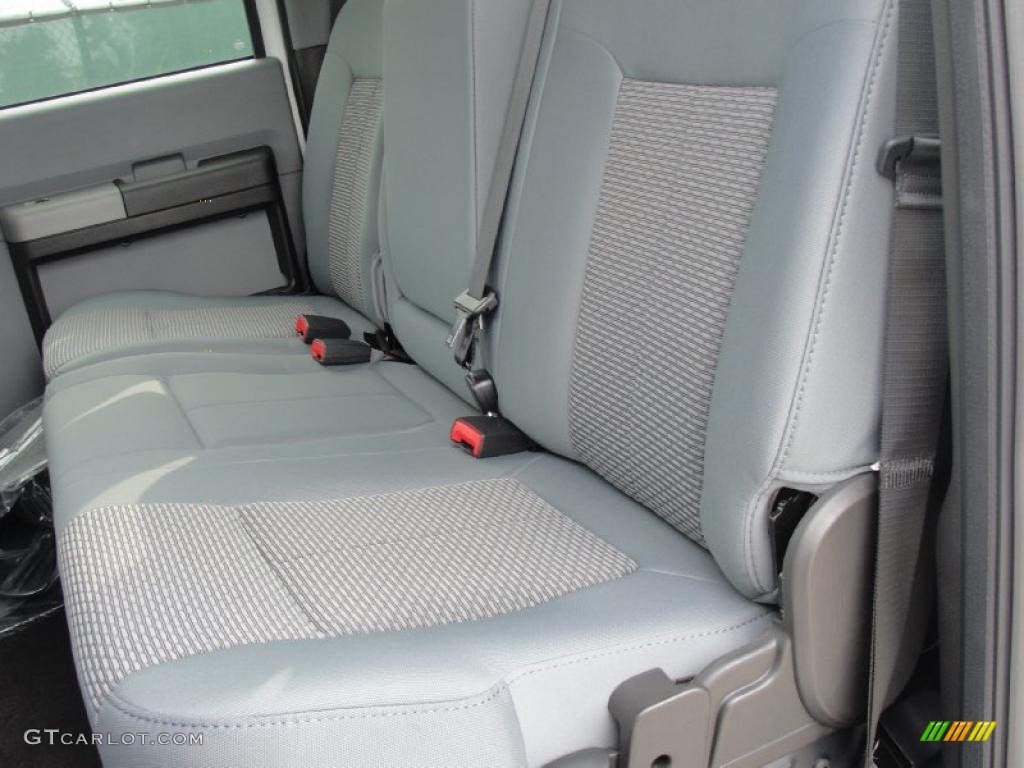 Steel Interior 2011 Ford F350 Super Duty XLT Crew Cab 4x4 Dually Photo #40716010