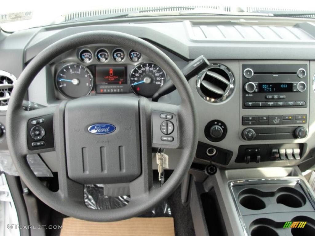 2011 Ford F350 Super Duty XLT Crew Cab 4x4 Dually Steel Dashboard Photo #40716070
