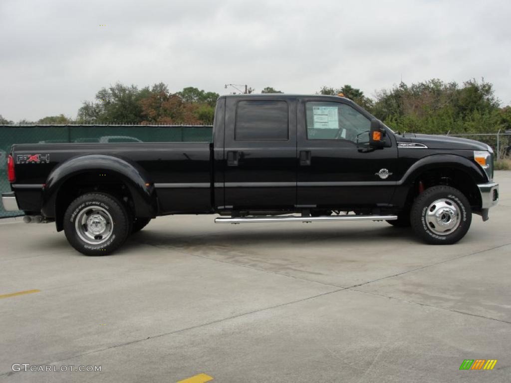 Tuxedo Black 2011 Ford F350 Super Duty XLT Crew Cab 4x4 Dually Exterior Photo #40716266
