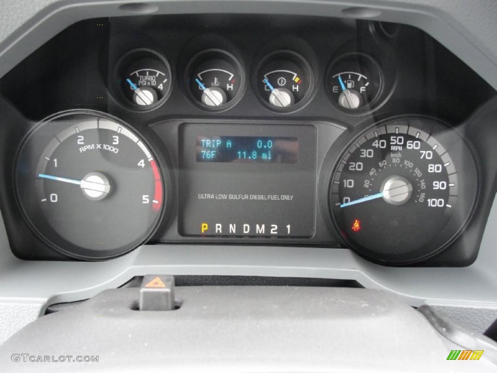 2011 Ford F350 Super Duty XLT Crew Cab 4x4 Dually Gauges Photo #40716810