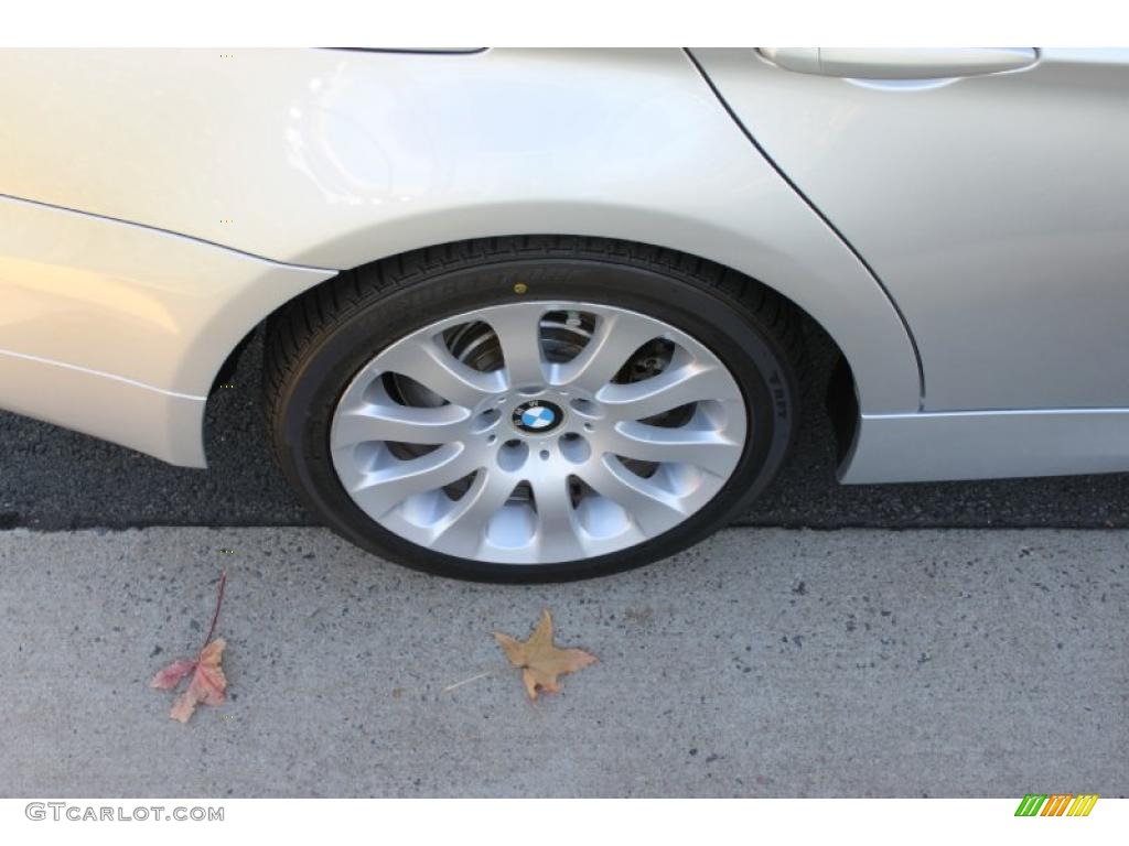 2007 3 Series 335xi Sedan - Titanium Silver Metallic / Black photo #10
