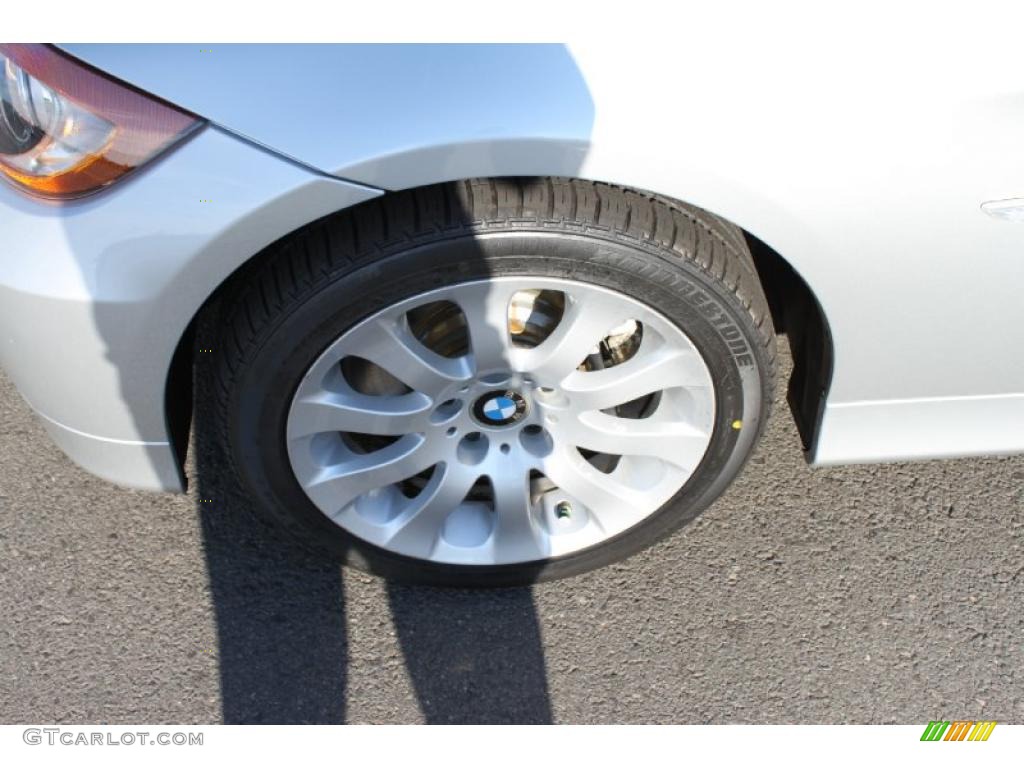 2007 3 Series 335xi Sedan - Titanium Silver Metallic / Black photo #12