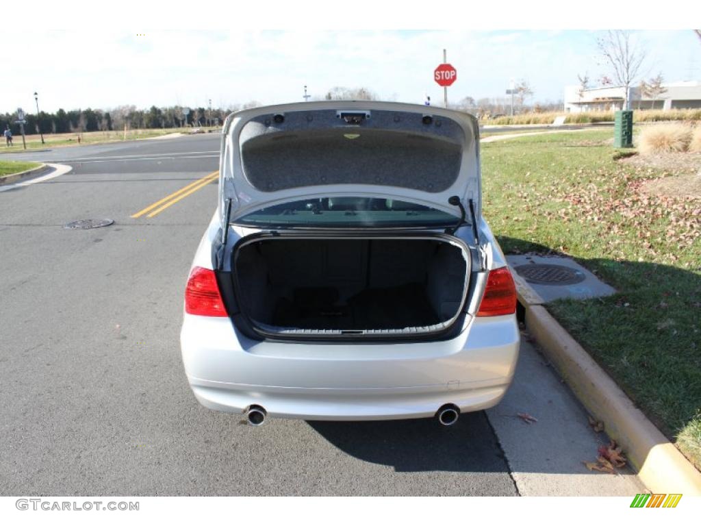 2007 3 Series 335xi Sedan - Titanium Silver Metallic / Black photo #15