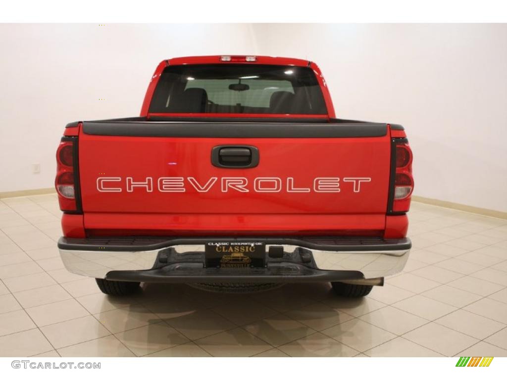 2006 Silverado 1500 Work Truck Extended Cab - Victory Red / Dark Charcoal photo #6