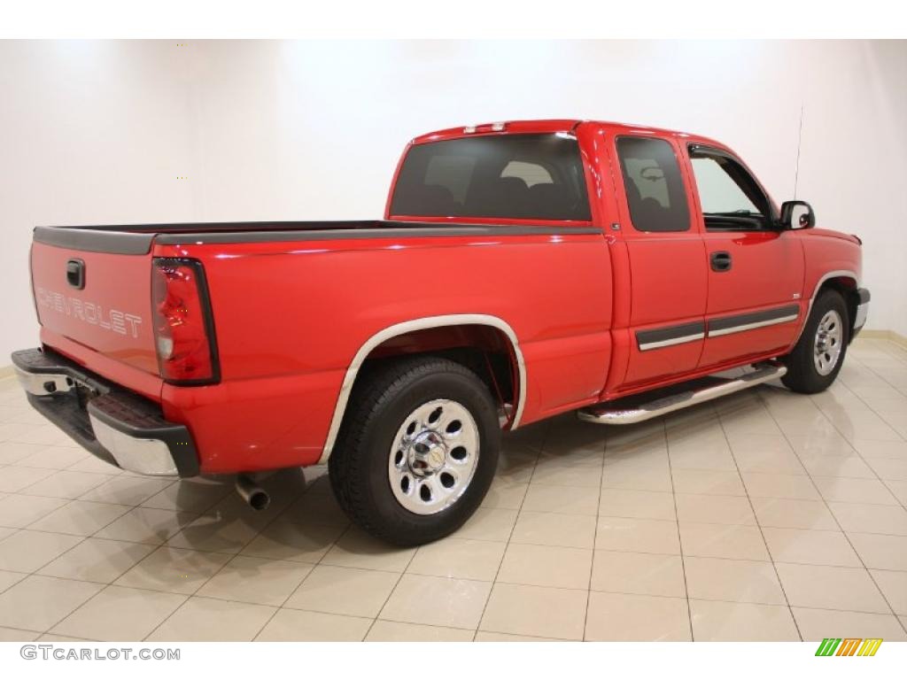 2006 Silverado 1500 Work Truck Extended Cab - Victory Red / Dark Charcoal photo #7