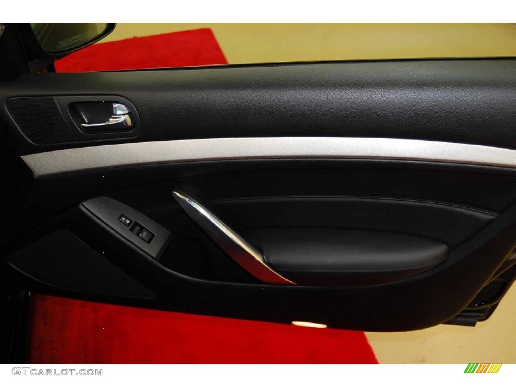 2008 Infiniti G 37 Coupe Graphite Door Panel Photo #40720154