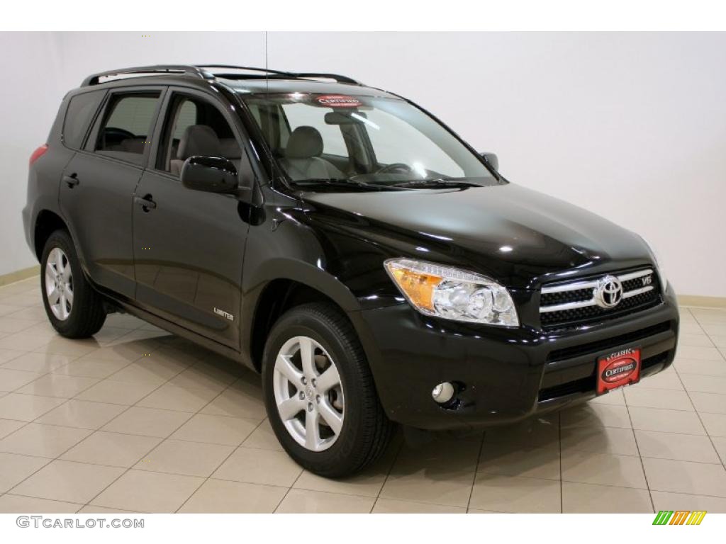 2008 RAV4 Limited V6 4WD - Black / Ash photo #1