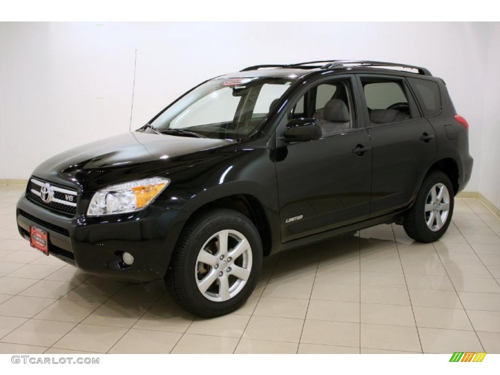 2008 RAV4 Limited V6 4WD - Black / Ash photo #3