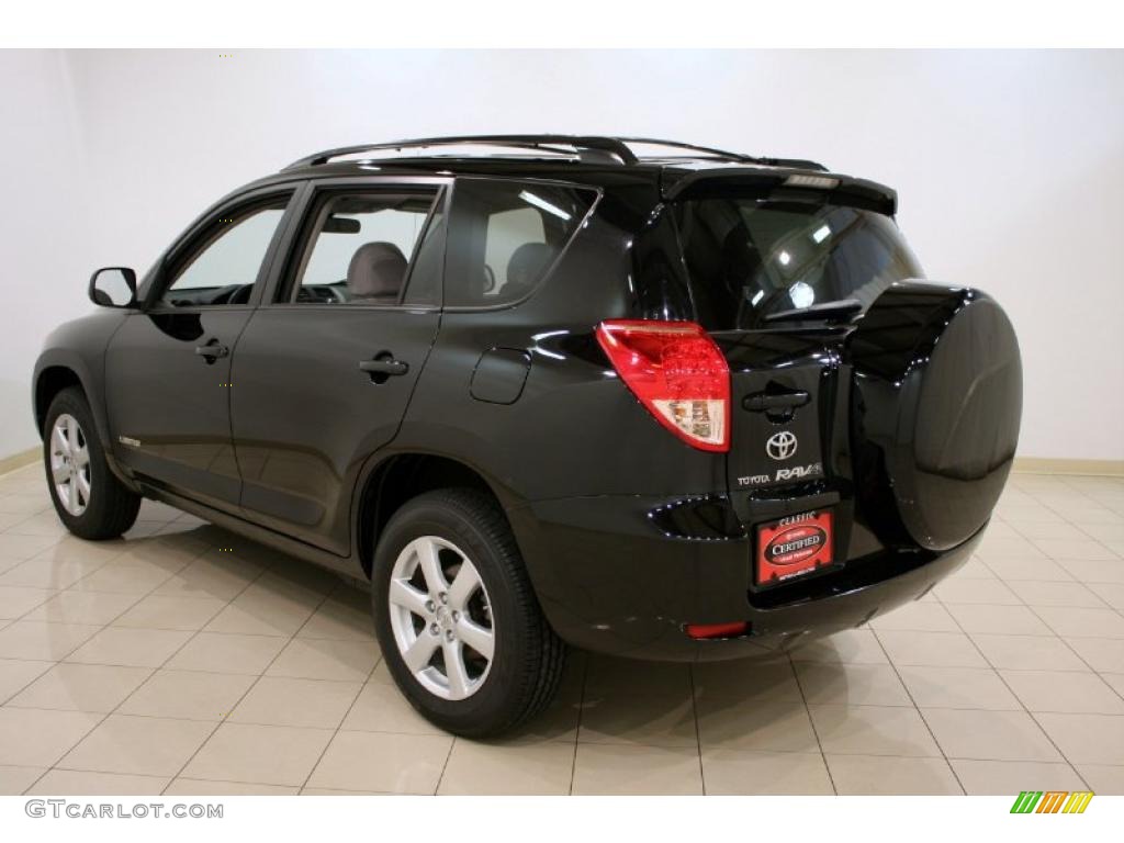 2008 RAV4 Limited V6 4WD - Black / Ash photo #5