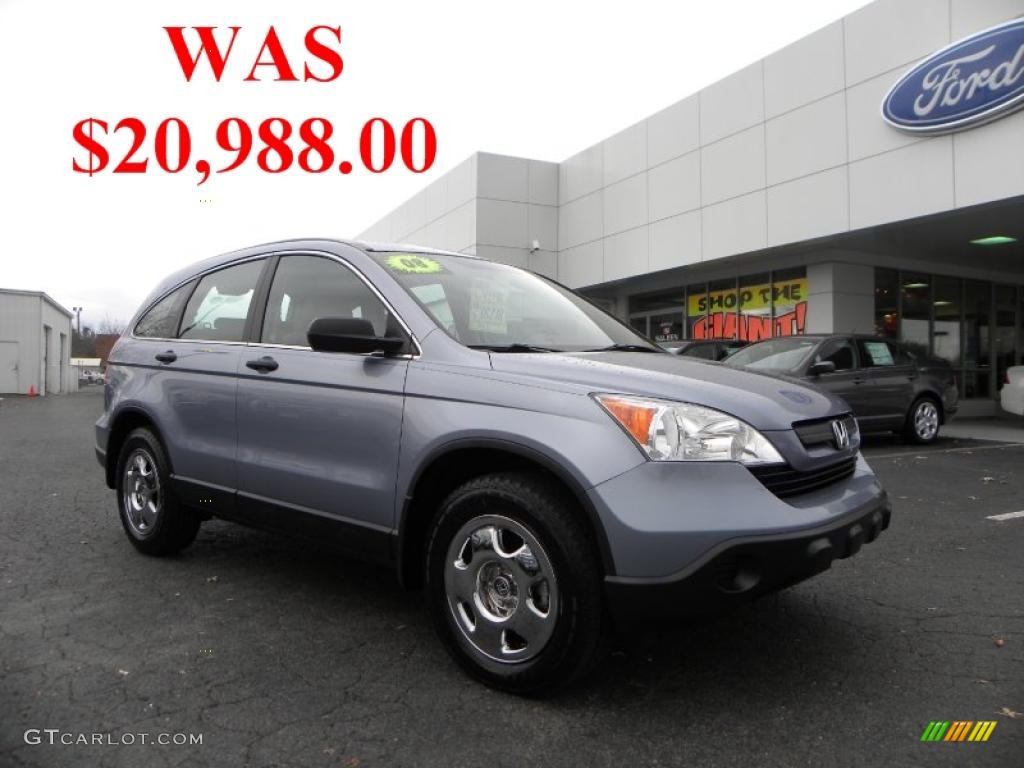 2008 CR-V LX - Glacier Blue Metallic / Gray photo #1