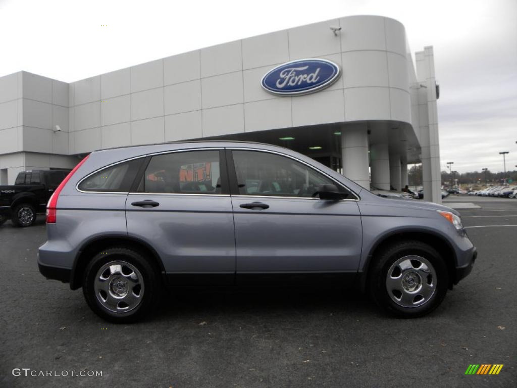 2008 CR-V LX - Glacier Blue Metallic / Gray photo #2