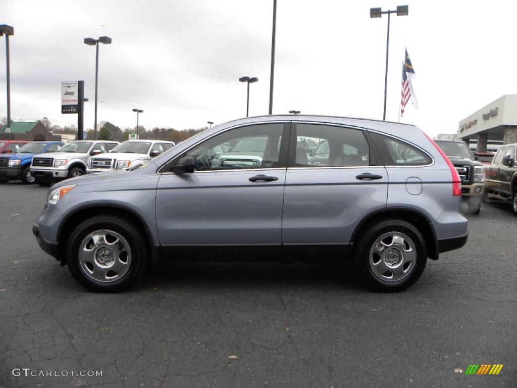 2008 CR-V LX - Glacier Blue Metallic / Gray photo #5