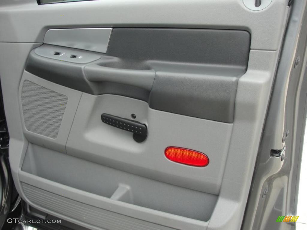 2007 Dodge Ram 2500 Big Horn Edition Quad Cab 4x4 Medium Slate Gray Door Panel Photo #40721576