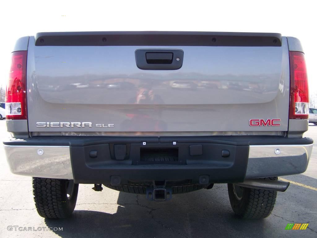 2008 Sierra 1500 SLE Crew Cab 4x4 - Steel Gray Metallic / Ebony photo #6