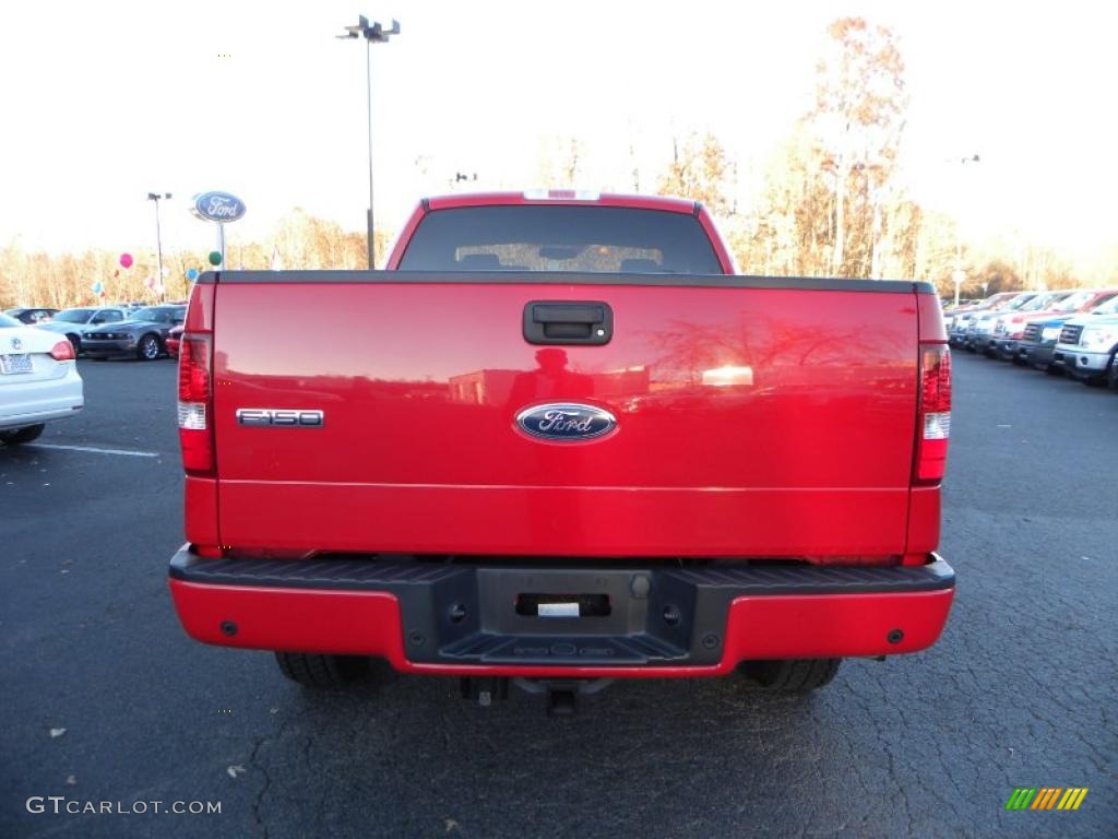 2004 F150 FX4 SuperCab 4x4 - Bright Red / Black/Medium Flint photo #4